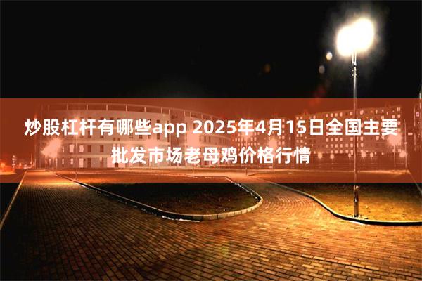炒股杠杆有哪些app 2025年4月15日全国主要批发市场老母鸡价格行情