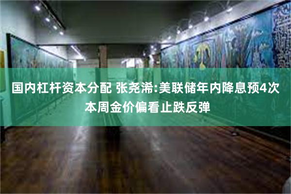 国内杠杆资本分配 张尧浠:美联储年内降息预4次 本周金价偏看止跌反弹